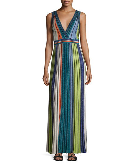 M Missoni Metallic Vertical-striped ...